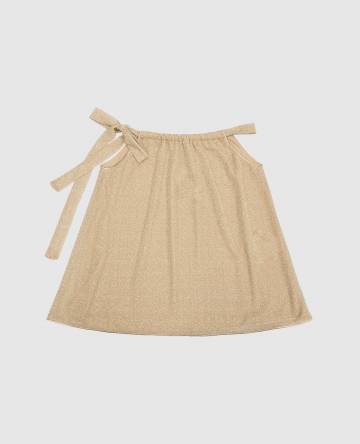 Детское бежевое платье Osemini Lumiere Dress с люрексом Детское бежевое платье Osemini Lumiere Dress с люрексом