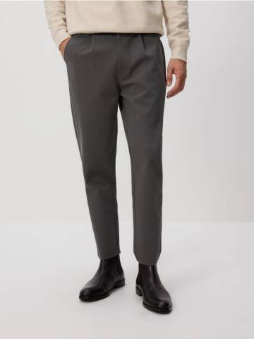 Reserved - Штани-чиноси regular fit - світло-сірий - 6693L-09X