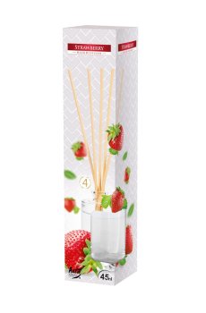 Аромадиффузор Bispol Reed Diffuser Клубника, 45 мл