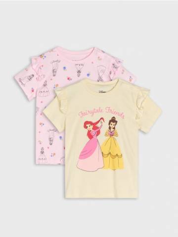 Футболки, 2 шт. Disney Princess - кремовий Футболки, 2 шт. Disney Princess - кремовий