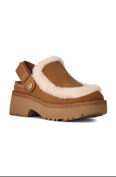 Замшевые шлепанцы UGG Esmee Clog