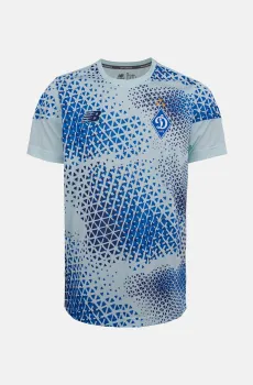Мужская белая футболка ФК «Динамо» Київ Pre-Game Белый L New Balance MT62Z8M4AWY