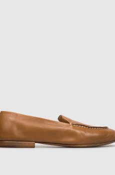 Коричневые кожаные лоферы Mandolo
