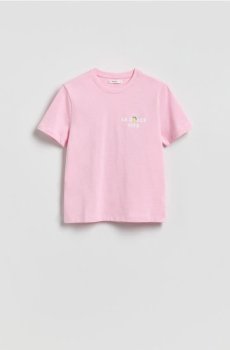 Reserved - Футболка з принтом - пастельний рожевий - 394HT-03X