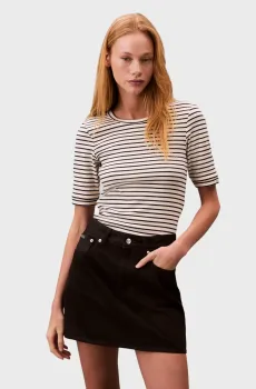 Женская футболка в полоску Разноцветный M Calvin Klein LV044B232G