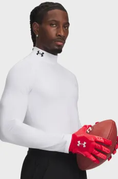 Мужской белый термореглан UA CG Armour Fitted Mock-WHT Белый M Under Armour 1366066-100