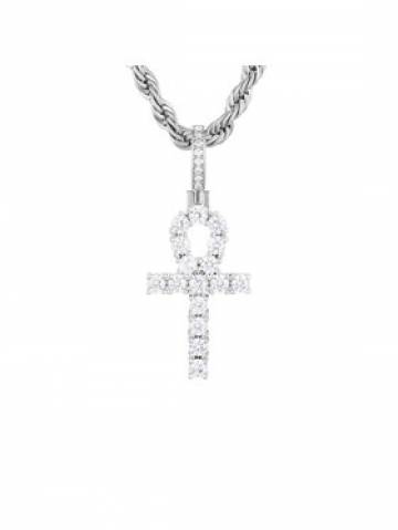 ICED STUFF Підвіска Micro Ankh Біле золото ICED STUFF Підвіска Micro Ankh Біле золото