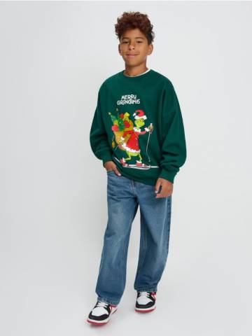 Світшот crewneck Grinch - green spruce Світшот crewneck Grinch - green spruce