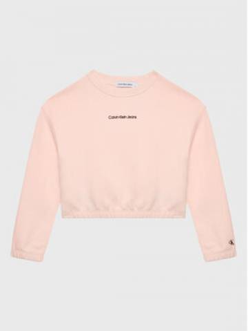 Calvin Klein Jeans Світшот IG0IG01866 Рожевий Relaxed Fit Calvin Klein Jeans Світшот IG0IG01866 Рожевий Relaxed Fit