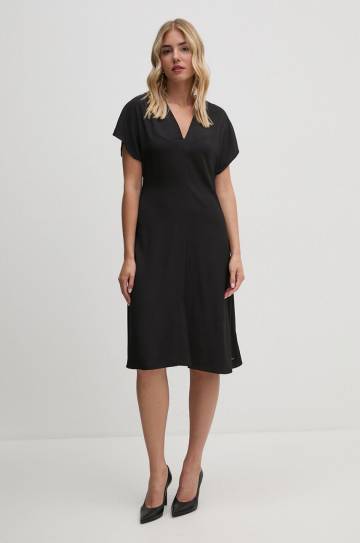 Платье Calvin Klein цвет чёрный mini расклешённое K20K207997 Платье Calvin Klein цвет чёрный mini расклешённое K20K207997