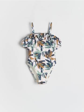 Reserved - GIRLS` SWIMMING SUIT - кремовий - 725EB-01X Reserved - GIRLS` SWIMMING SUIT - кремовий - 725EB-01X
