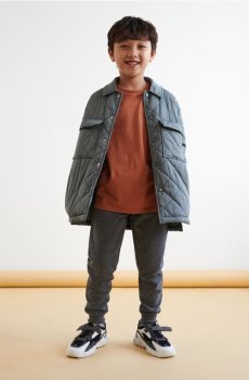 Трикотажні джогери - темно-сірий