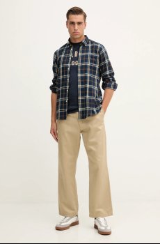 Хлопковая футболка Barbour HOLLINS