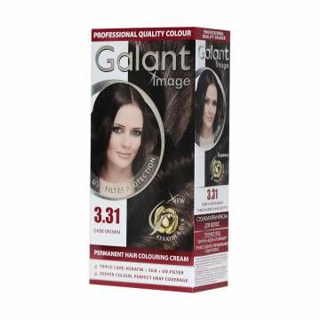 Крем-краска для волос Galant Image Permanent Hair Colouring Cream 3.31 Темно-коричневый, 115 мл Крем-краска для волос Galant Image Permanent Hair Colouring Cream 3.31 Темно-коричневый, 115 мл