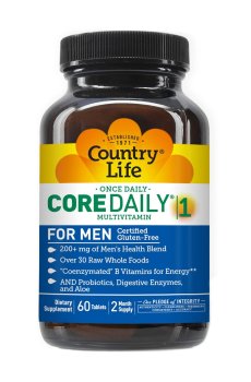 Мультивитамины для мужчин Country Life Core Daily-1 for Men Multivitamins, 60 таблеток