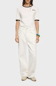 Женские белые джинсы Белый 38 Bimba Y Lola 251BR6101.10050