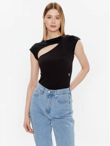 Calvin Klein Jeans Блузка J20J220779 Чорний Slim Fit Calvin Klein Jeans Блузка J20J220779 Чорний Slim Fit