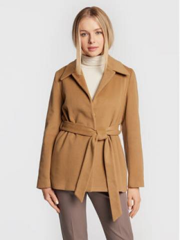 Calvin Klein Вовняне пальто K20K204154 Коричневий Regular Fit Calvin Klein Вовняне пальто K20K204154 Коричневий Regular Fit
