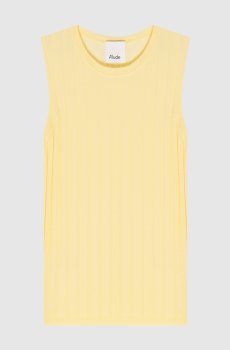 Желтый топ из шерсти