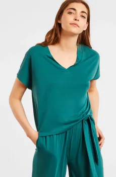 Женская зеленая футболка EREN Зеленый L Etam 6527643