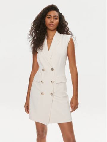Liu Jo Коктейльна сукня CA4148 T2552 Écru Regular Fit Liu Jo Коктейльна сукня CA4148 T2552 Écru Regular Fit