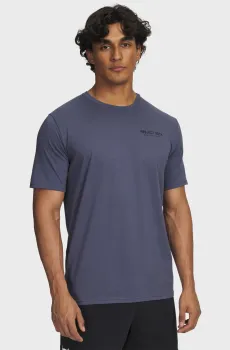 Мужская синяя футболка Pjt Rck Q3 SS Синий XXL Under Armour 6005026-044