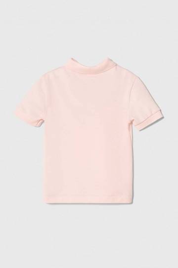 Хлопковое поло Lacoste цвет розовый с воротником Хлопковое поло Lacoste цвет розовый с воротником