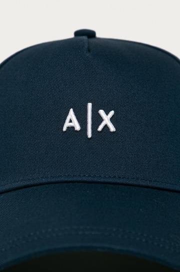 Кепка Armani Exchange цвет синий с аппликацией