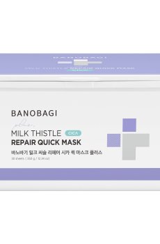 Восстанавливающая тканевая маска для лица Banobagi Milk Thistle Repair Cica Quick Mask Plus, 30 шт
