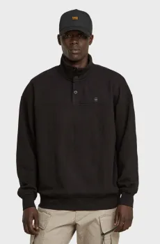 Мужская черная спортивная кофта Snap Черный L G-Star RAW D26306,D566