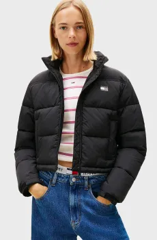 Женская черная куртка FLAG Черный XS Tommy Jeans DW0DW21620