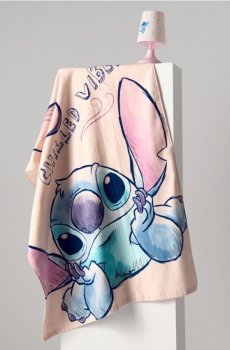 Бавовняний рушник Stitch - пастельний рожевий