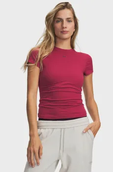 Женская малиновая футболка Motion Fitted SS Малиновый XS Under Armour 6013774-622