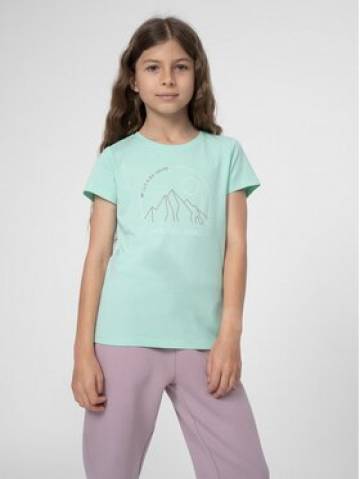4F Футболка 4FJSS23TTSHF387 Зелений Regular Fit 4F Футболка 4FJSS23TTSHF387 Зелений Regular Fit