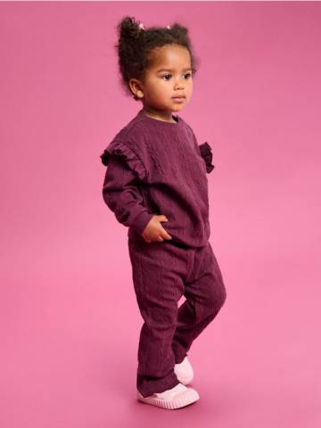 Розкльошені штани - буряковий