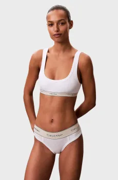Женский белый топ UNLINED BRALETTE Белый L Calvin Klein LV00QF8365