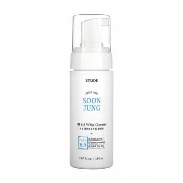 Пенка-мусс для умывания Etude House Soon Jung pH 6.5 Whip Cleanser для чувствительной кожи, 150 мл Пенка-мусс для умывания Etude House Soon Jung pH 6.5 Whip Cleanser для чувствительной кожи, 150 мл