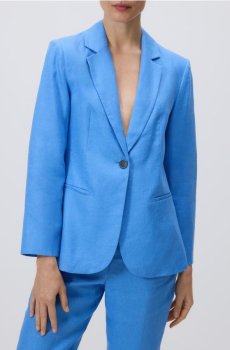 Reserved - Блейзер з льону - гіацинтовий - 039JL-54X