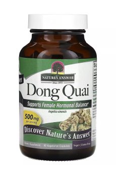 Дудник (дягиль) Natures Answer Dong Quai, 500 мг, 90 вегетарианских капсул