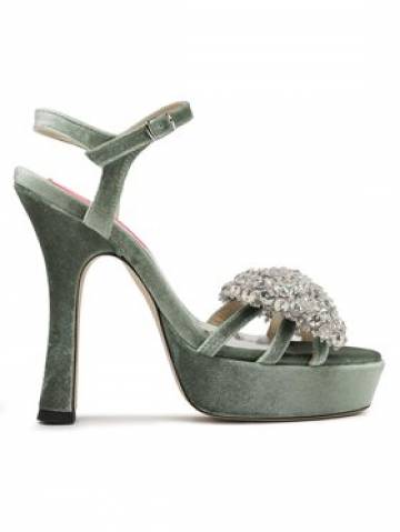 Custommade Босоніжки Arlina Crystal Bow 999620047 Зелений Custommade Босоніжки Arlina Crystal Bow 999620047 Зелений