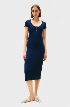 Женское темно-синее платье Синий XS Tommy Hilfiger WW0WW43864