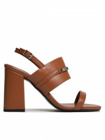 Calvin Klein Босоніжки Block Hl Sandal HW0HW01612 Коричневий Calvin Klein Босоніжки Block Hl Sandal HW0HW01612 Коричневий