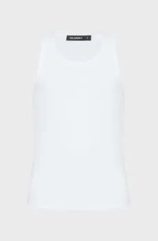 Мужская белая майка Белый L Karl Lagerfeld 561238.755051;10