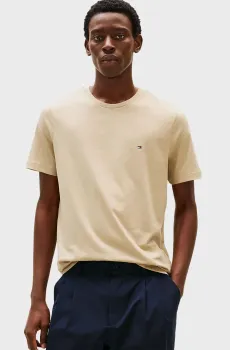 Мужская бежевая футболка ESS SEASONAL REG FIT SOLID TEE Бежевый M Tommy Hilfiger MW0MW39995