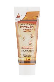 Крем-бальзам для мышц и суставов Еліксір Муравьевит с муравьиной кислотой, 75 мл