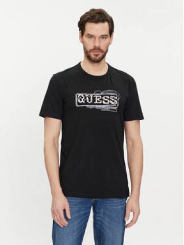 Guess Футболка M4GI26 J1314 Чорний Slim Fit Guess Футболка M4GI26 J1314 Чорний Slim Fit