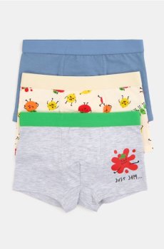 Бавовняні боксерки 3 штуки - різнобарвний