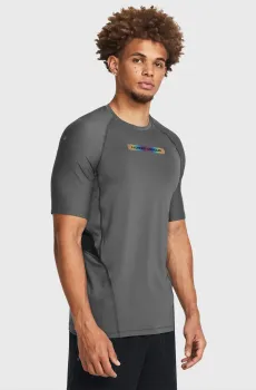 Мужская серая футболка UA SmartForm Rush 2.0 SS NOV Серый S Under Armour 1379818-025