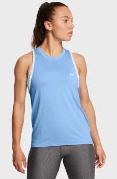 Женская голубая майка Knockout Novelty Tank Голубой S Under Armour 1379434-465