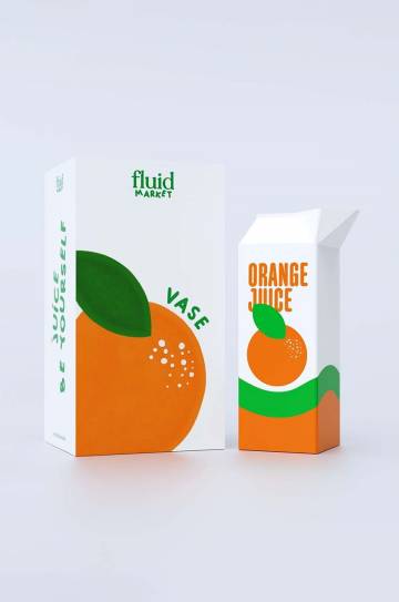 Декоративная ваза Fluid Market Orange Juice Декоративная ваза Fluid Market Orange Juice
